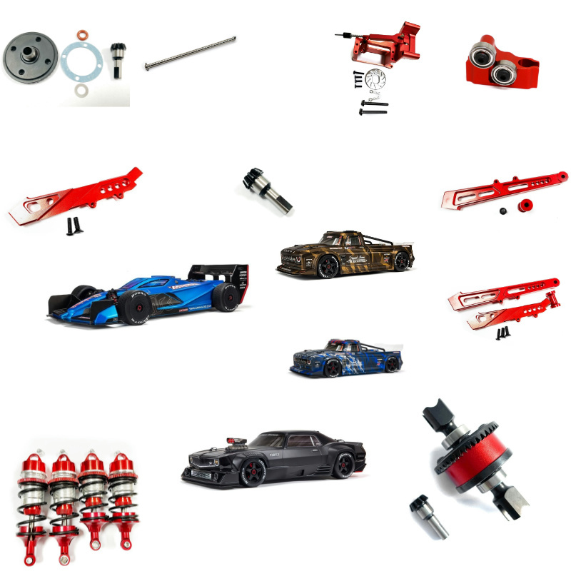 Arrma 6S Firebird Off-Road F1 Drive Shaft Shock Absorber Chrome Steel Gear Modification Upgrade Parts