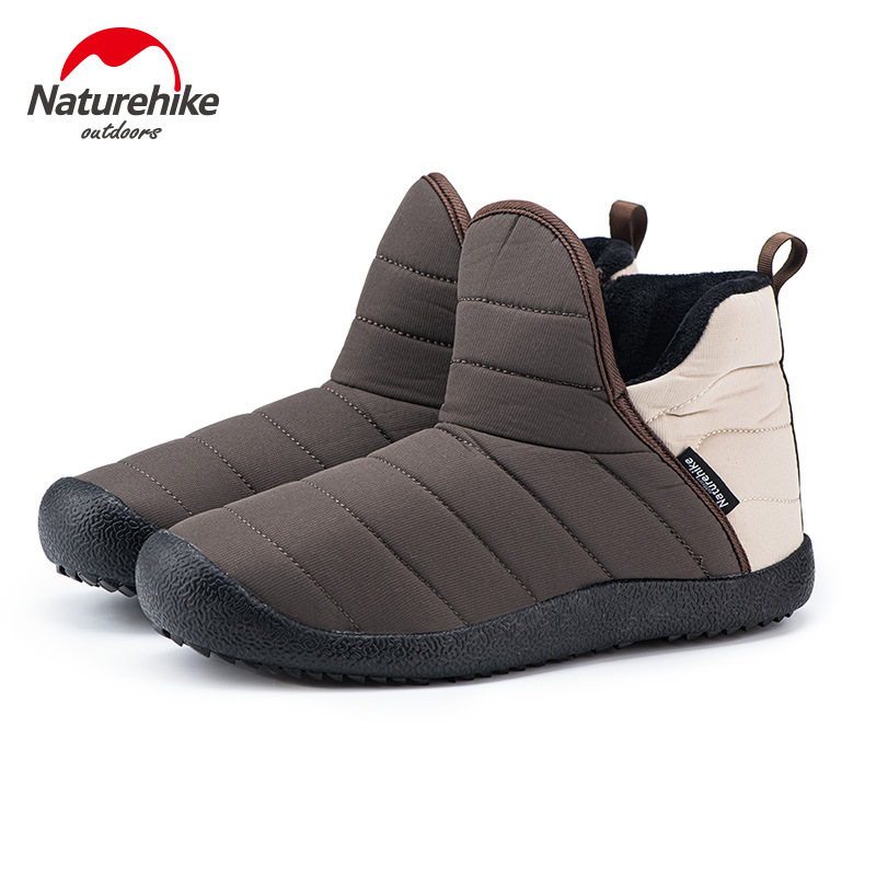 Naturehike NH20FS046 Outdoor thick camp shoes in warm camp insulation camp helping indoor cotton shoes