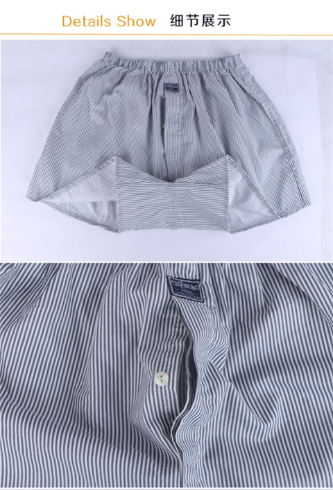 Mũi tên quần rộng thùng thình cotton eo lớn boxer cotton trung niên đồ lót nhà quần lót nam cho người cao tuổi
