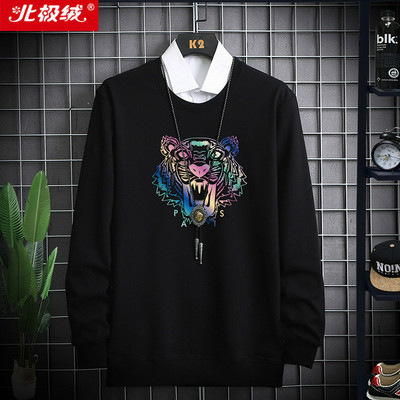 北极绒男士长袖t恤打底衫宽松ins卫衣