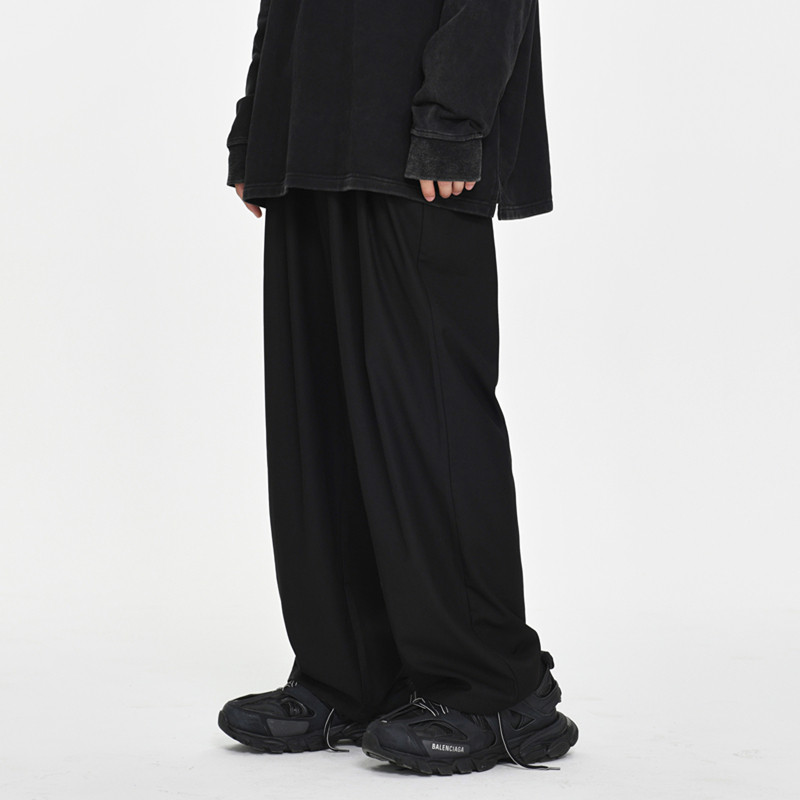 VARIED niche Yamamoto Yohji drape suit trousers men and women couples loose wide-leg straight tide brand casual pants