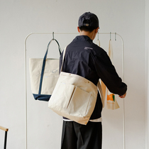 TODAYNOWIND Japanese Retro Tide Brand Portable Tote Bag Multi-functional Outdoor Versatile Messenger Canvas Bag