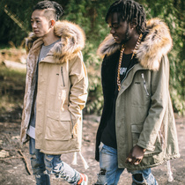 APHELION winter cold seat mountain carved leather grass sweater coat with velvety warm coat Chauga male and female cotton clothes