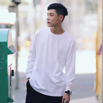 PSO Brand male and female boarder pure color base slapped bottom long sleeve T-shirt can be built with hip-hop thin sweatshirt