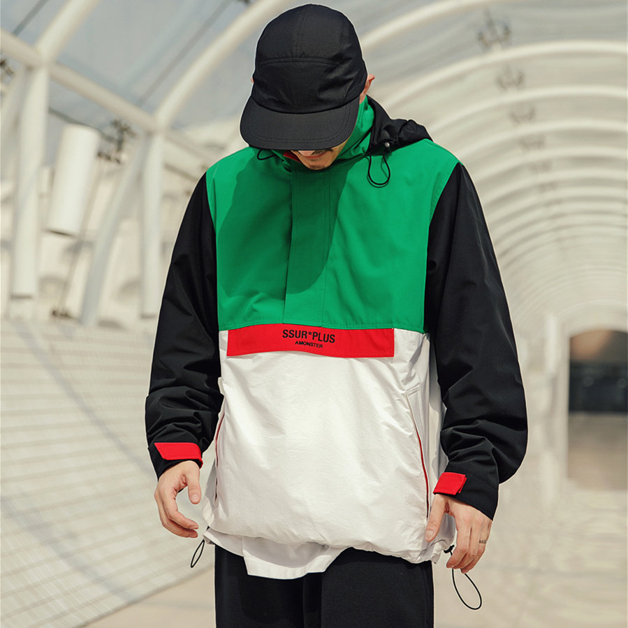 AMONSTER X SSUR PLUS Joint Print Waterproof Padded Jacket Jacket Windproof Patchwork Jacket