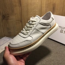 European station new summer leather small white shoes male breathable casual plate shoes men light luxury shoes