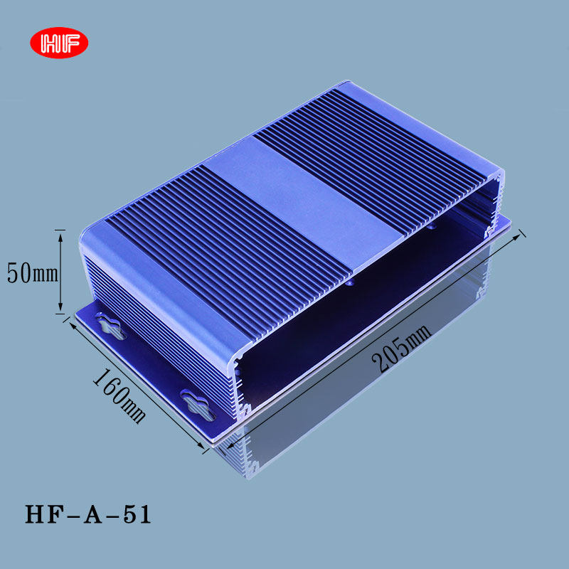 Aluminum alloy inverter data collector housing GPS power supply housing HF-A-51 50*205mm 39# aluminum