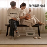 Стульчик для кормления из натурального дерева, дубовый лонгборд, черные туфли для домашнего использования