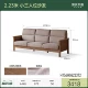 (Цвет грецкого ореха) 2,23 млн. Маленький диван с тремя людьми (дымный каштановый коричневый) (2230*850*920 мм) H154H06