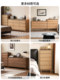 Genji Wood Light Walnut Color Solid Wood Chest of Drawers Modern Minimalist Ash Wood Side Cabinet Bedroom Home Storage Cabinet