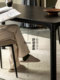 Genji Wood Language Solid Wood Dining Table Black Nordic Minimalist Dining Table Ash Wood Home Dining Table Designer Furniture