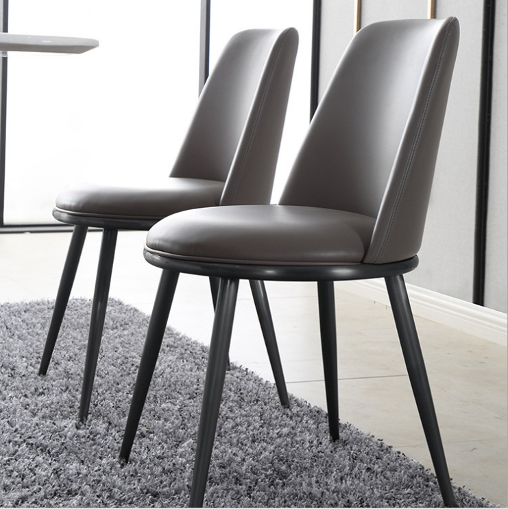 Simple dining chair hotel cafe chair home hotel soft bag chair milk tea shop casual backrest chair dining table chair