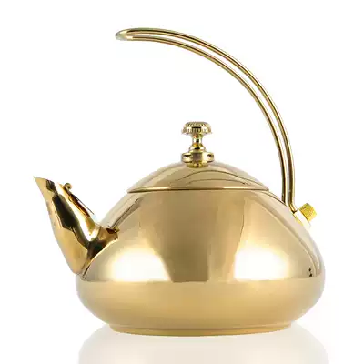 Stainless steel teapot with filter Household thickened coffee pot Cold water pot tea making electromagnetic gas stove universal