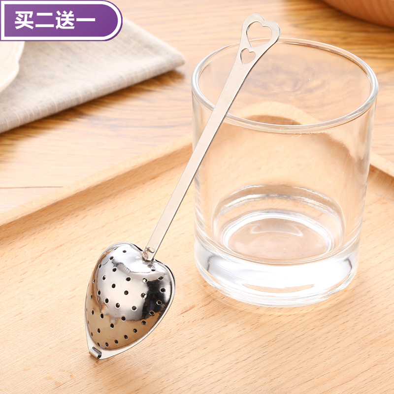 Creative Heart-shaped Tea Maker Stainless Steel Tea Filter Tea Septal Tea Bag Tea Leak Home Tea Tea Set Accessories
