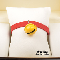  Dog bell collar Teddy anti-loss puppy cat neck jewelry Pet halter Small dog and cat necklace