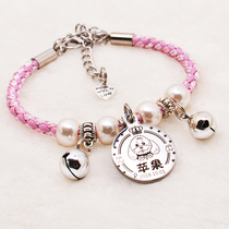  Dog tag collar custom dog bell jewelry lettering cat brand anti-loss brand name necklace Pet nameplate custom