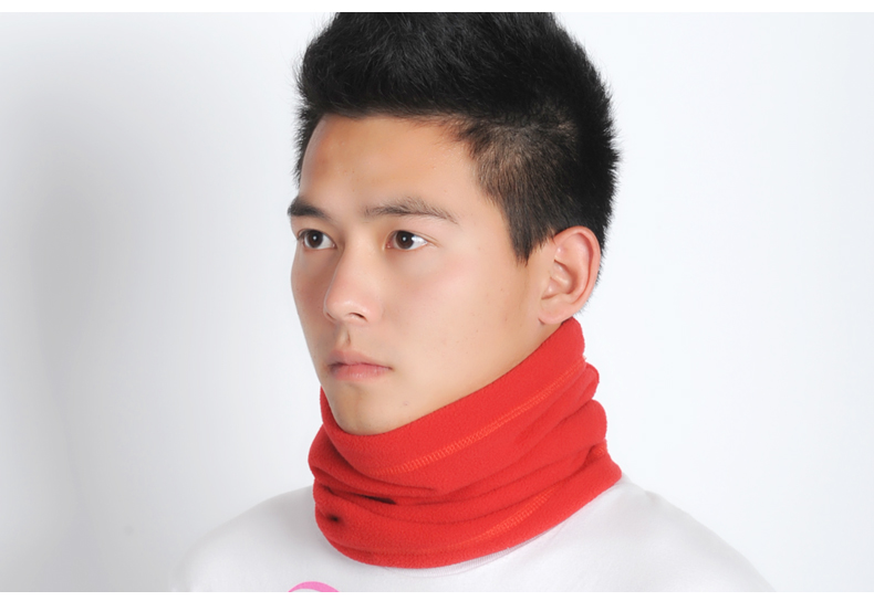 Cưỡi ngoài trời liền mạch headband lông cừu ấm khăn quàng khăn quàng kính màu rắn nam và nữ mũ khăn rằn phượt