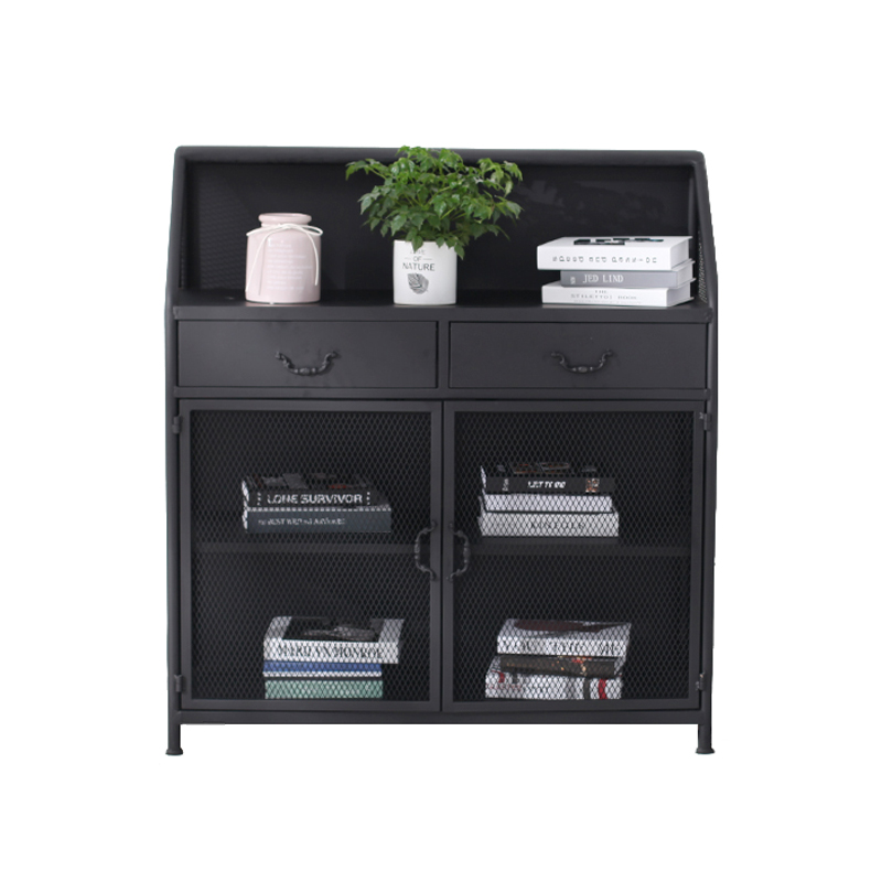 American wrought iron table loft dining room tea cupboard retro dining cabinet storage cabinet wine cabinet drawer locker