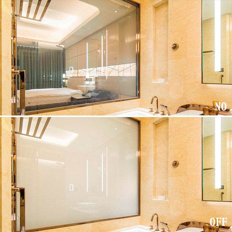 Intelligent dimming glass film sample office glass partition atomization glass film electric control glass film samples