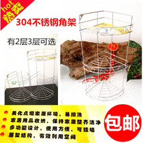 Shelf Seasoning Tank Containing Shelf Layer Racks Two Floors Three Thickened 304 Stainless Steel Corner Rack Kitchen Shelve