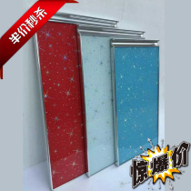 Cabinet door custom crystal steel door 5mm tempered glass door panel glass stove door custom diamond door Zhengzhou