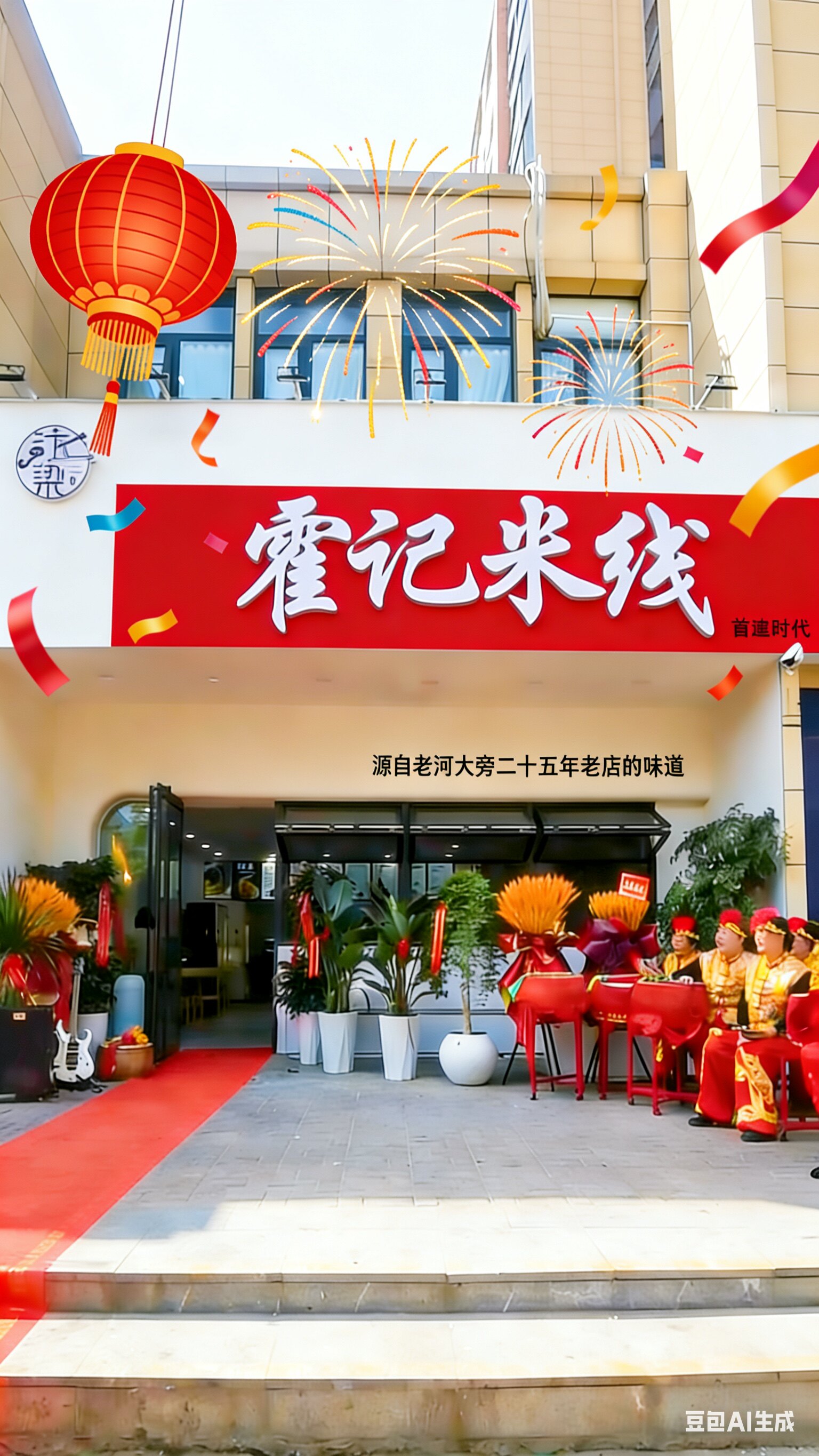 河南开封霍记米线河大南门26年老店
