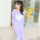 Thông thoáng Huancai Mommy Maternity Pyjamas Pure Cotton Spring and Summer Thin Confinement Mang Gạc ở nhà Đồ ngủ cho con bú - Giải trí mặc / Mum mặc