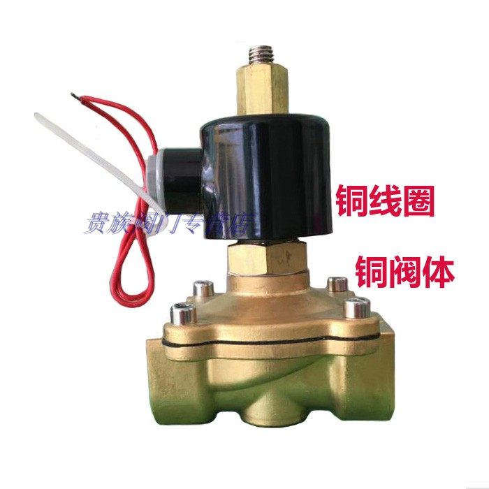 Manufacturer direct Sichuan glow all copper electromagnetic switch solenoid valve water valve air valve normally open solenoid valve DN15 -DN50