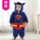 Babyiesies Trang phục mùa đông cho bé 2 bộ quần áo bé trai 3 tháng 1 tuổi mùa đông dày jumpsuit romper