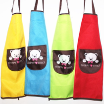 Art training class 5-12 years old suitable for thickened fabric hand-made pottery mud class art apron can be printed