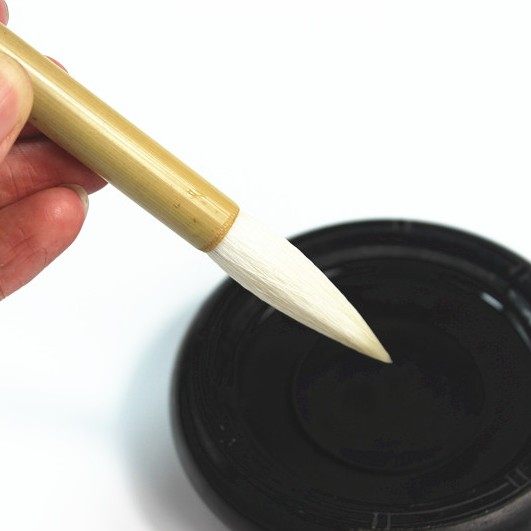 Full natural Qingzhu pole Gao Jian Great white cloud students beginology practicing calligraphy country painting sheep milkbrush special price