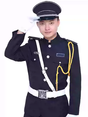 Li collar security work clothes spring and autumn suit male security property Community High-end image Post winter security clothing full set