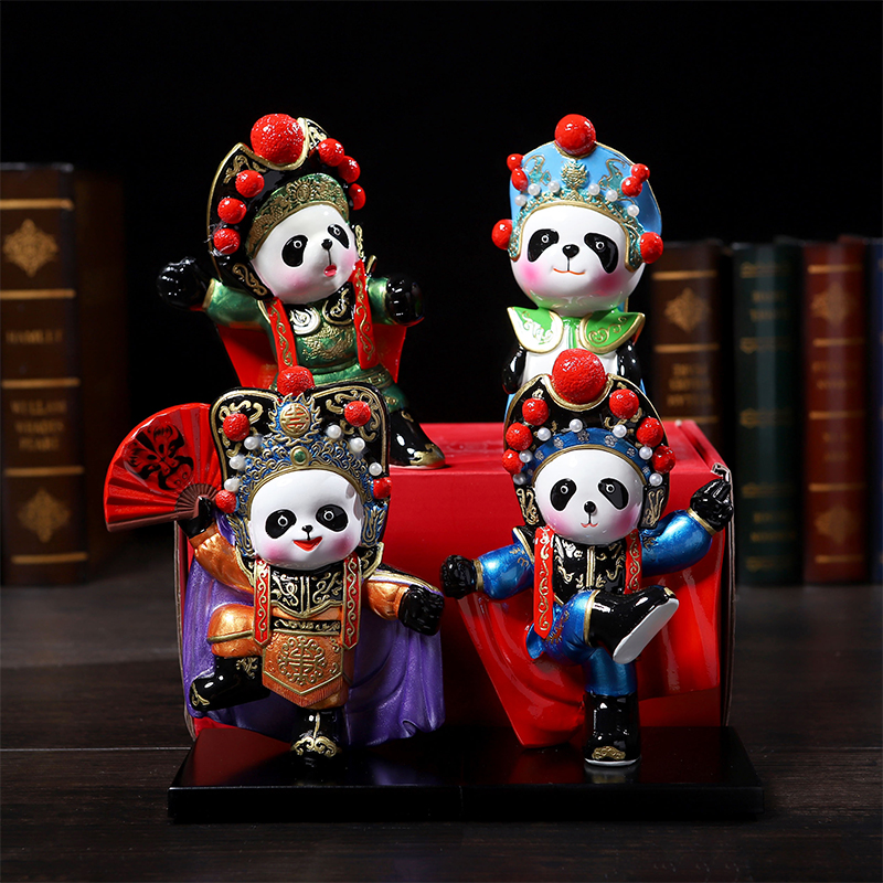 Panda Swing Features Creative Chinese Style Gift to send the old and foreign face Kung fu Panda decoration