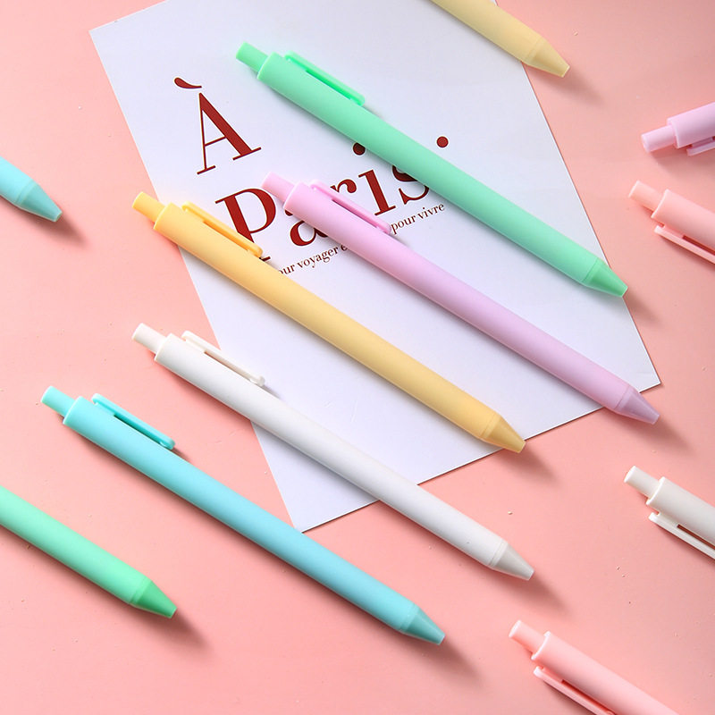 Korean creative candy color Chinese sex pen by moving bullet Warhead Creative 0-5mm Students Use A Note-Signing Pen