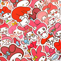 Cartoon Cartoon Beauty Letti Suitcase Waterproof Sticker Cute Laptop Hand Ledger Hand Ledger DIY Material