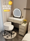 Кремовый современный и минималистичный туалетный столик для спальни, система хранения, популярно в интернете