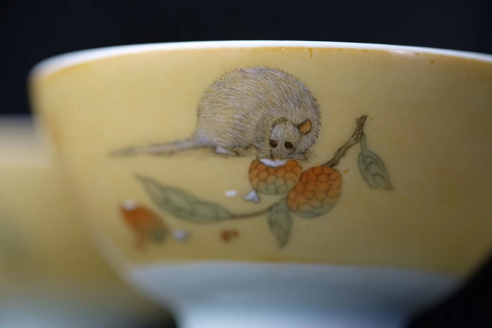 Limited to booking offered home - cooked Chinese zodiac cup for cup in the year of the rat jingdezhen hand - made ceramic tea cup tea service master