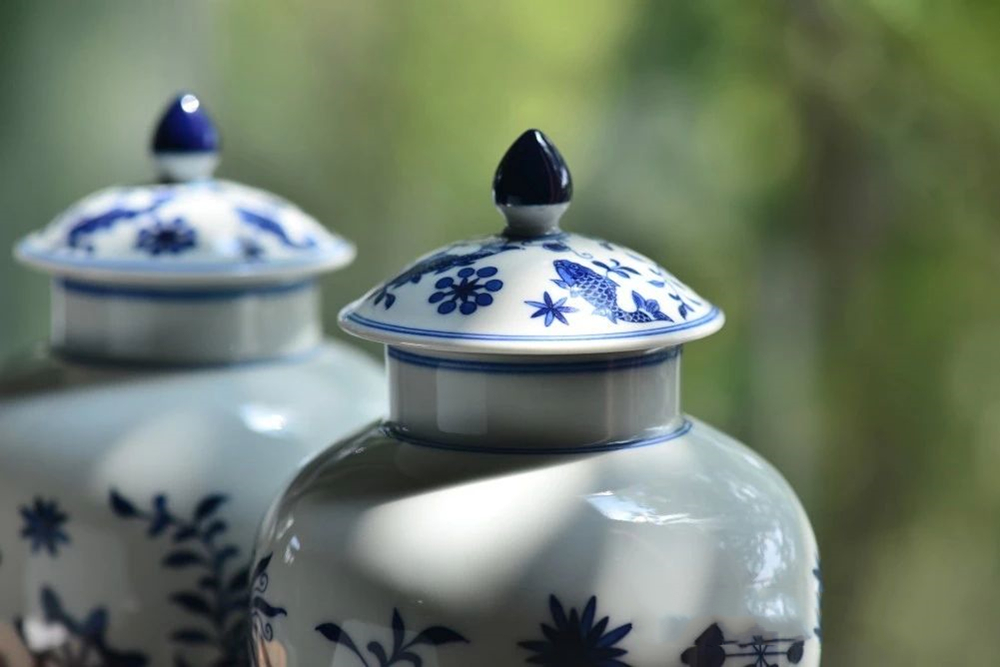 Offered home - cooked ju long up hand - made mackerel algal grain to the general pot of jingdezhen ceramic checking tea caddy fixings tea storehouse