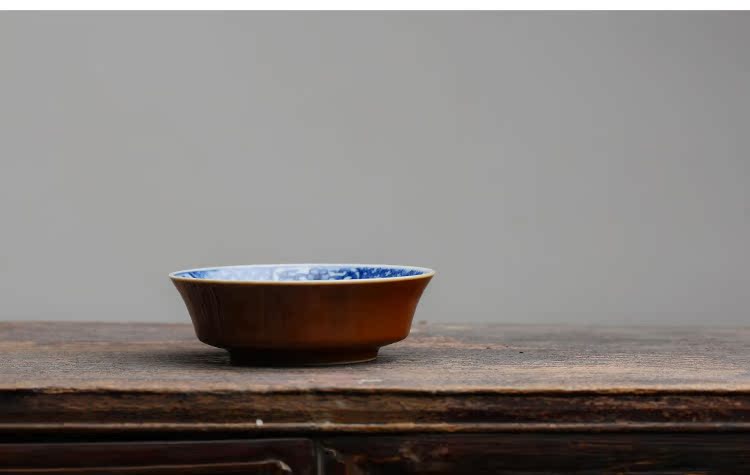 Offered home - cooked at flavour sauce glaze in jingdezhen blue and white lion ball saucer checking archaize ceramic tea set