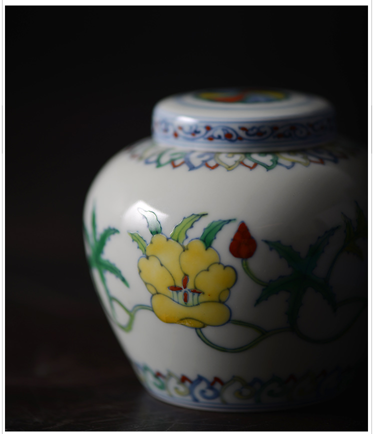 Offered home - cooked at taste tea pot ceramic hand - made color bucket day word tea warehouse receives jingdezhen tea by hand