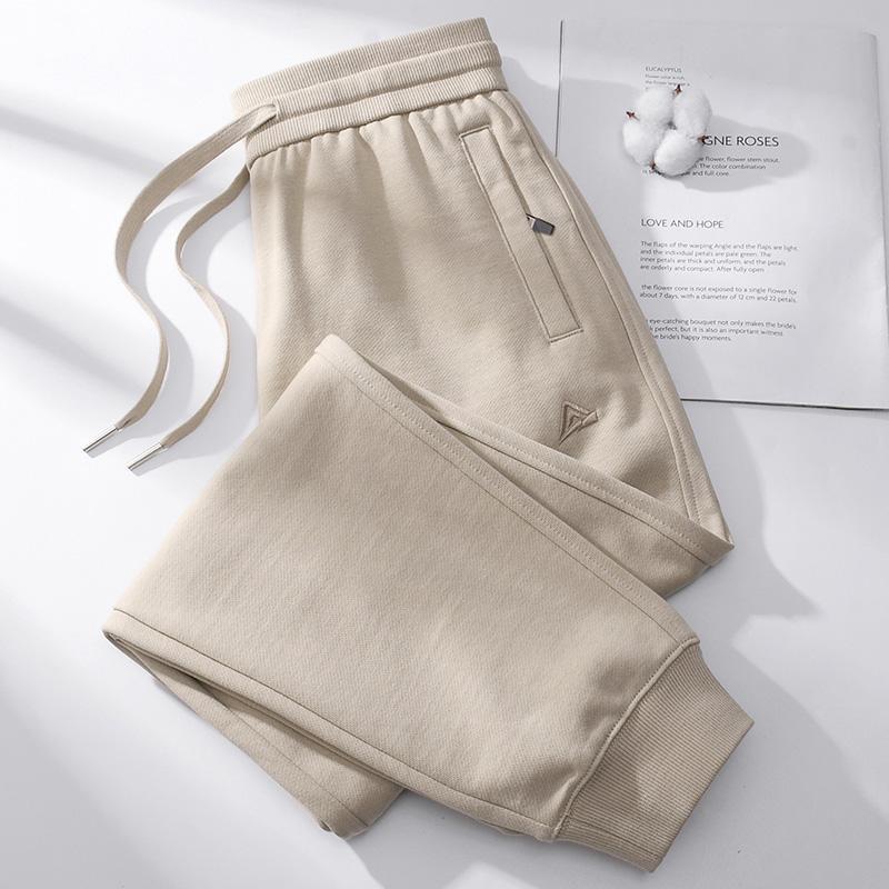 Cotton Sweatpants for Women, Spring and Autumn Style, 2026 New Fleece-Lined Casual Women's Pants, Loose Fit, Cuffed Pure Cotton Sports Pants
