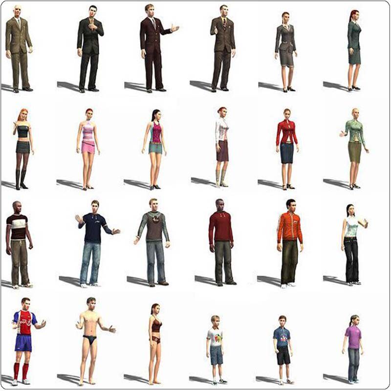 3D20220128-MAYA model_full set of character library models