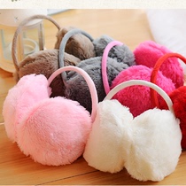 Mens and womens Winter Korean version of the fashion ear cover warm earmuffs imitation rabbit velvet cute long hair thickened earmuffs warm ears