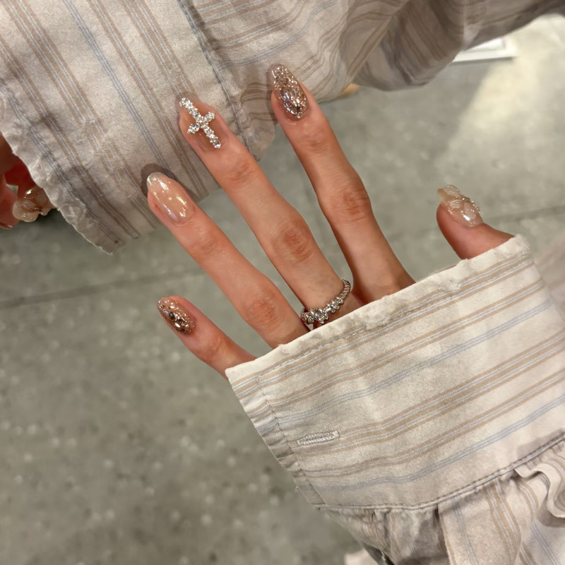 【Temple】Purely Handmade Wearable Nails 2026 New Style High-End Nail Stickers Removable Fake Short Nails 【Temple】Purely Handmade Wearable Nails 2026 New Style High-End Nail Stickers Removable Fake Short Nails