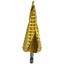 Pagoda drills open pore instruments universal punching steel ultra hard reaming tapered metal multifunctional stainless steel ladder drill