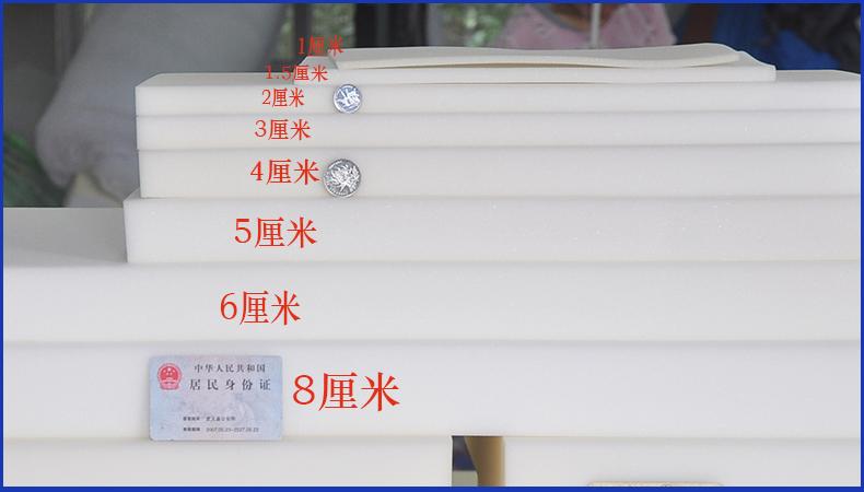 Nệm đệm siesta pad xốp xốp pad mật độ cao bao bì xốp lót ẩm chống thấm gấp pad nệm 1m6