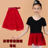 Шиффоновый фартук jujube red