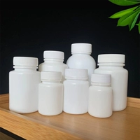 Белая бутылка, маленькая портативная пластиковая капсула