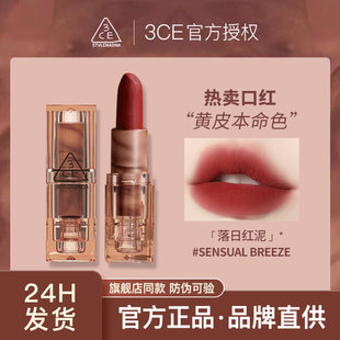 3CE, прозрачная янтарная матовая помада, акриловый блеск для губ, новая коллекция, полупрозрачная растушевка