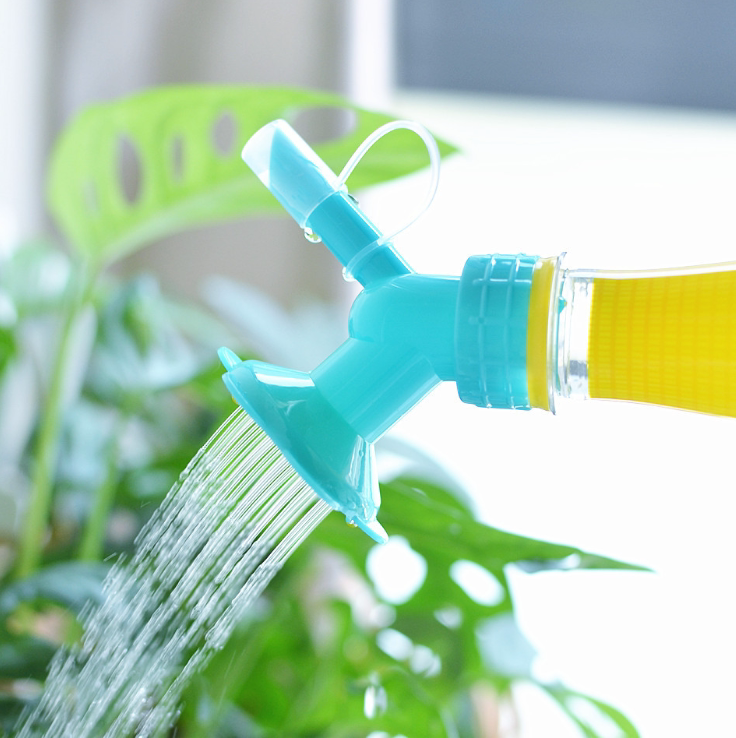 Dual-purpose nozzle can replace the watering can accessories sunflower spraying can head universal coke bottle beverage bottle watering flower nozzle head